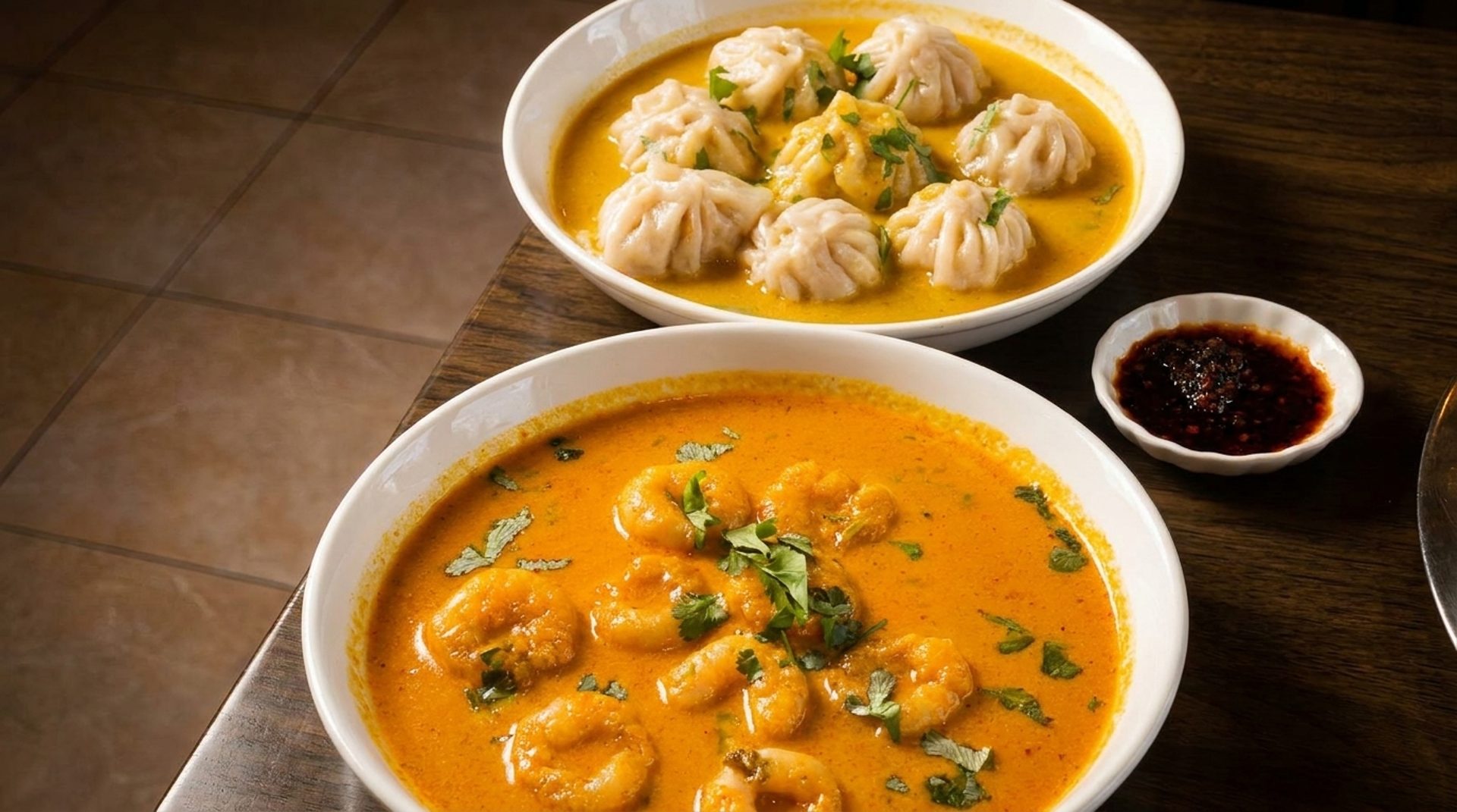 Jhol momo and thukpa